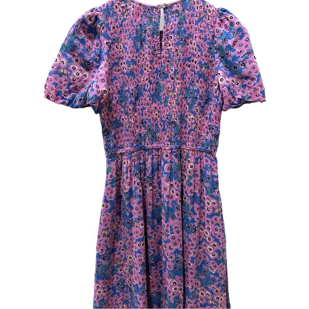 Banjanan Pink & Blue Floral Midi Dress - Picture 12 of 16